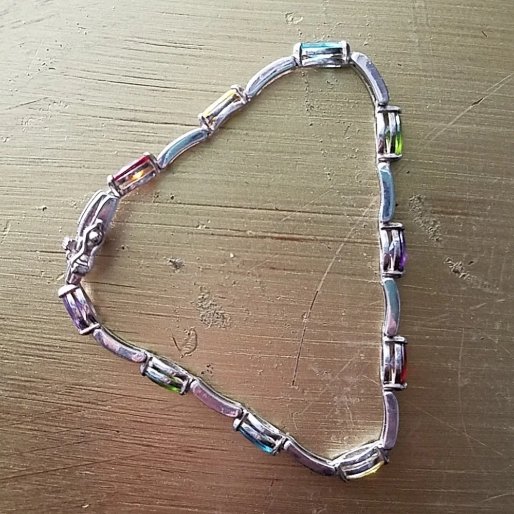Sterling Silver Gemstone Bracelet